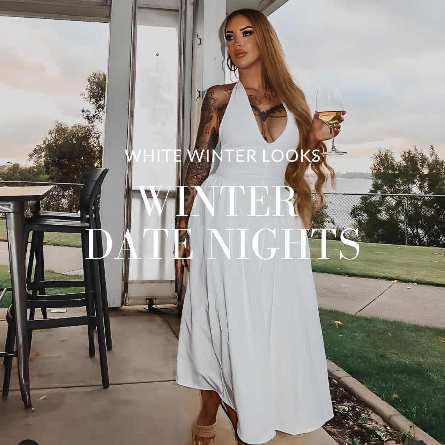 Style Guide | The Perfect White Dresses for Winter Date Nights Style Guide | The Perfect White Dresses for Winter Date Nights