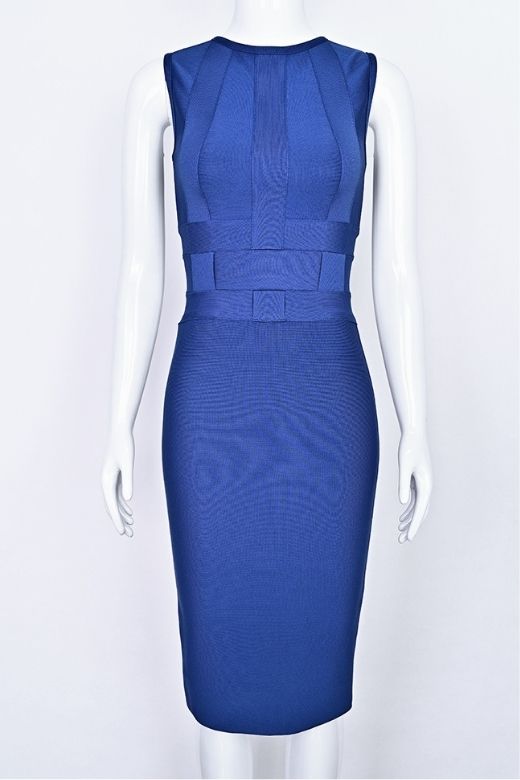 Aurora Bandage Dress - Navy Blue