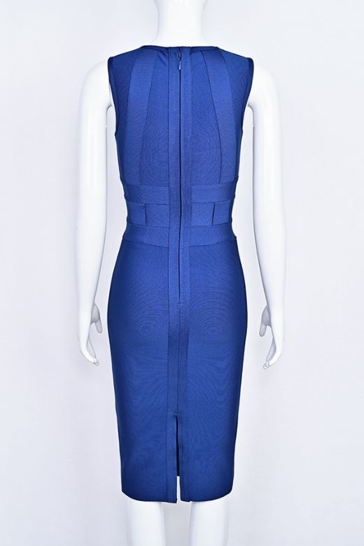 Aurora Bandage Dress - Navy Blue