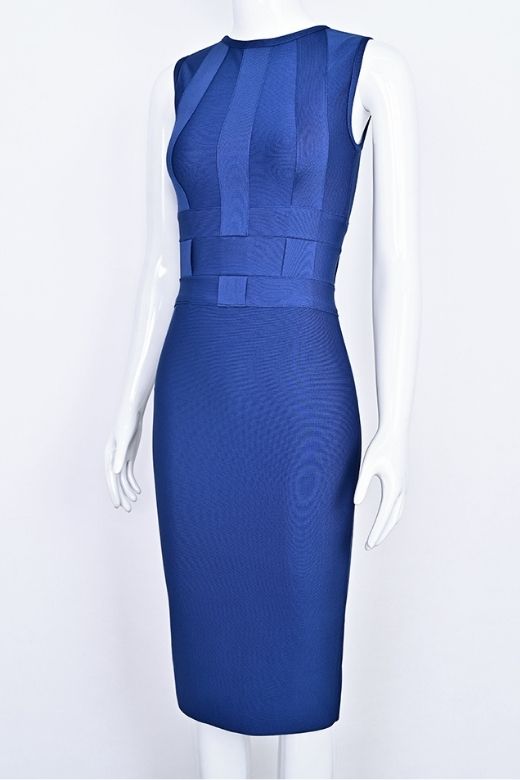 Aurora Bandage Dress - Navy Blue