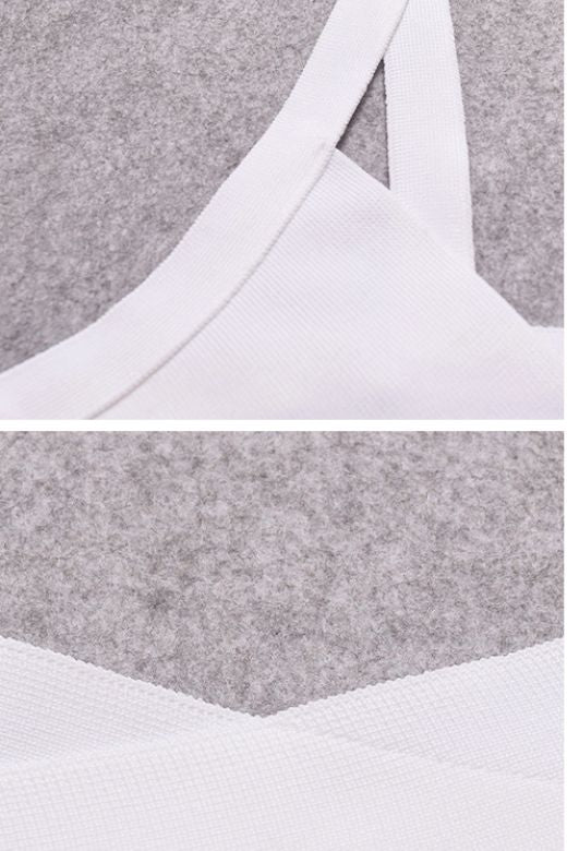 Woman wearing a figure flattering Ang Bandage Crop Top - Pearl White BODYCON COLLECTION