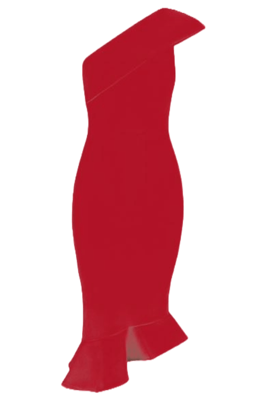 Woman wearing a figure flattering Avery Bandage Dress - Red Wine BODYCON COLLECTION