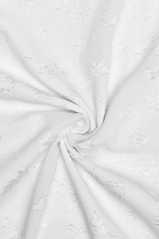 Woman wearing a figure flattering Collins Bodycon Maxi Dress - Pearl White BODYCON COLLECTION