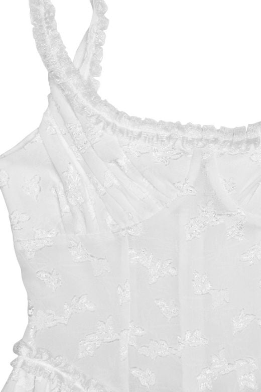 Woman wearing a figure flattering Collins Bodycon Maxi Dress - Pearl White BODYCON COLLECTION