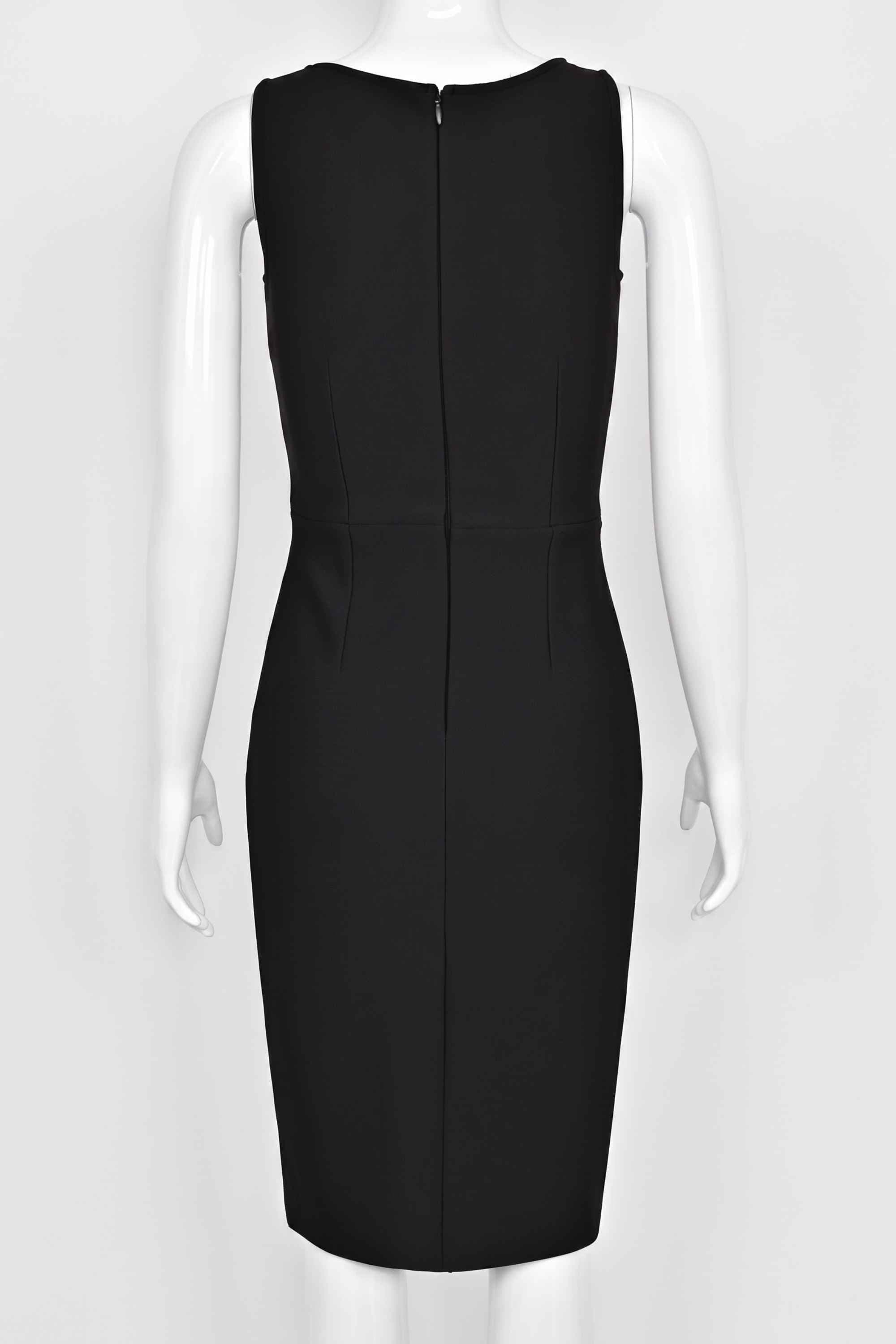 Woman wearing a figure flattering Elsa Bodycon Dress - Classic Black BODYCON COLLECTION Pty Ltd