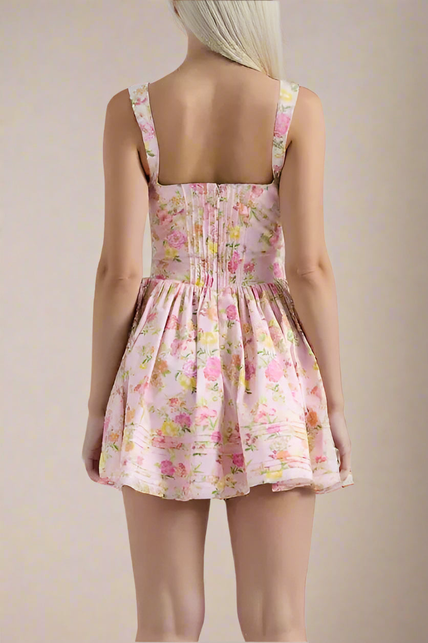 Woman wearing a figure flattering Estelle Bodycon Mini Dress - Dusty Pink BODYCON COLLECTION Pty Ltd