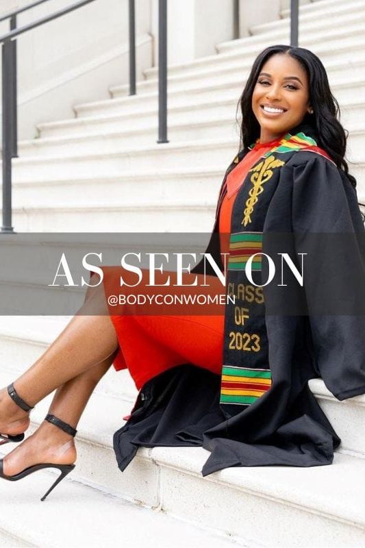 Woman wearing a figure flattering Grace Bandage Midi Dress - Cream Bodycon Collection