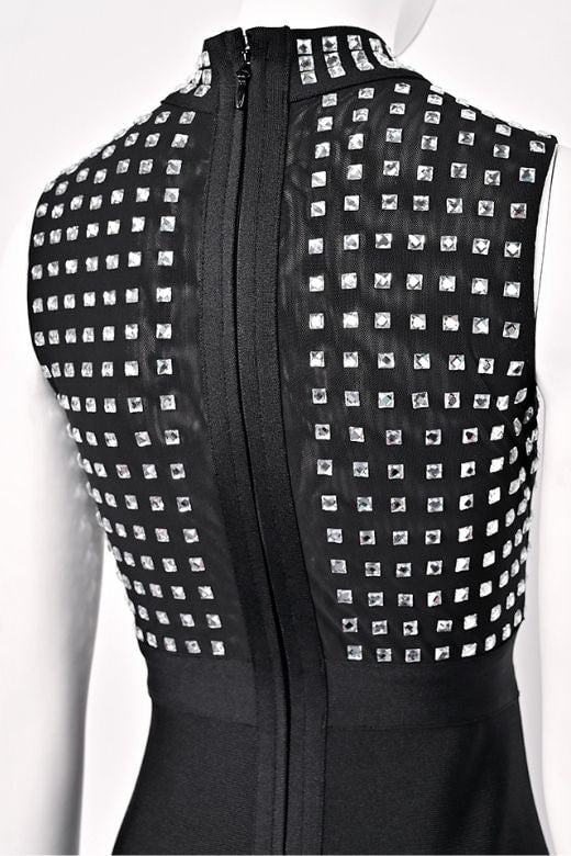 Woman wearing a figure flattering Hazel Bodycon Dress - Classic Black BODYCON COLLECTION Pty Ltd