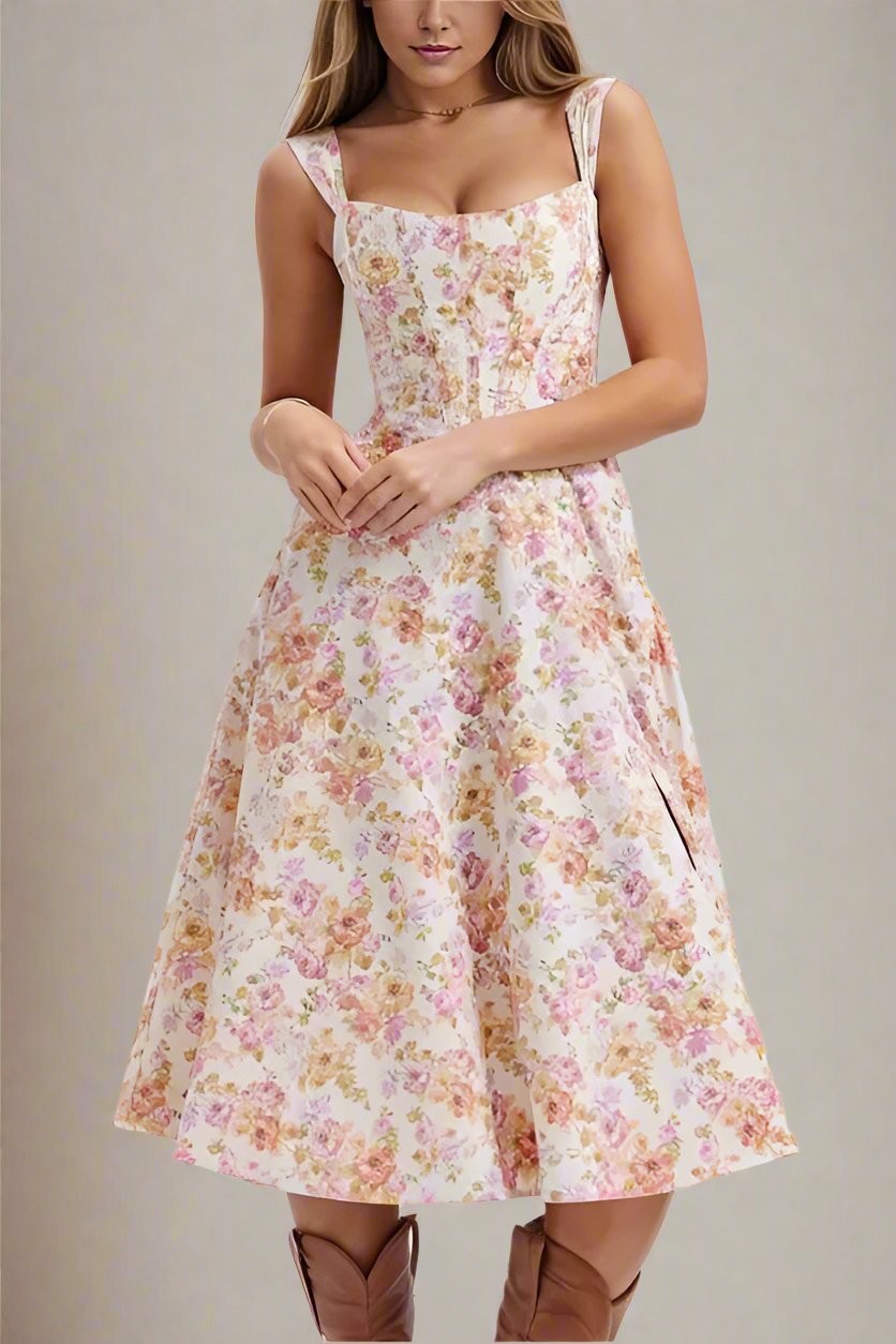 Woman wearing a figure flattering Monique Bodycon Dress - Dusty Pink BODYCON COLLECTION