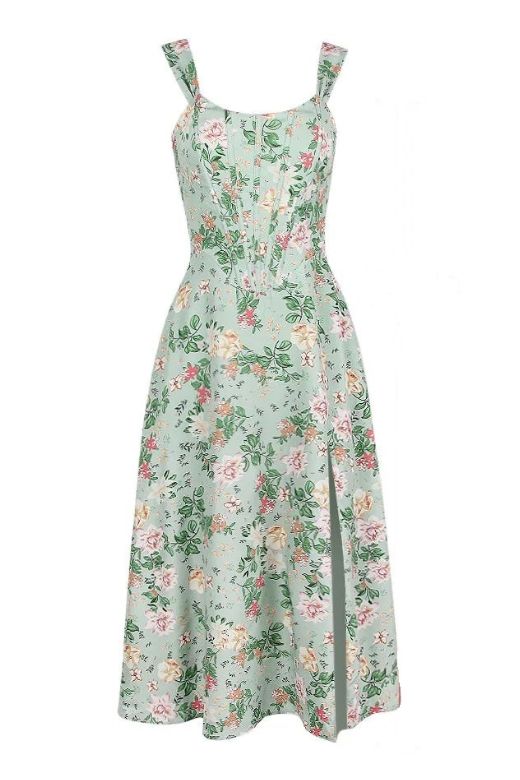 Woman wearing a figure flattering Monique Bodycon Dress - Mint Green BODYCON COLLECTION