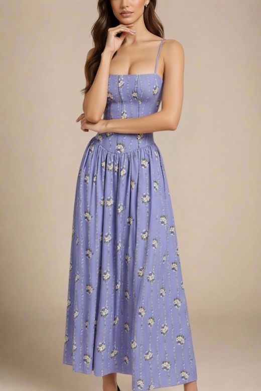 Tasmin Midi Dress - Royal Blue