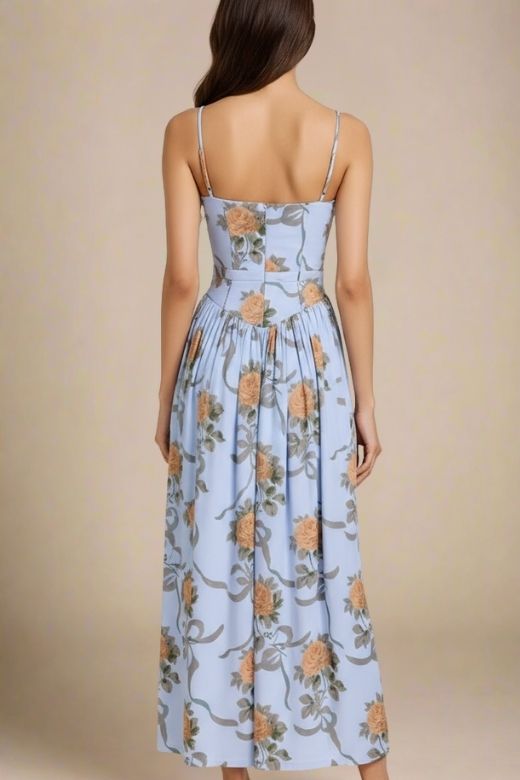 Tasmin Midi Dress - Sky Blue