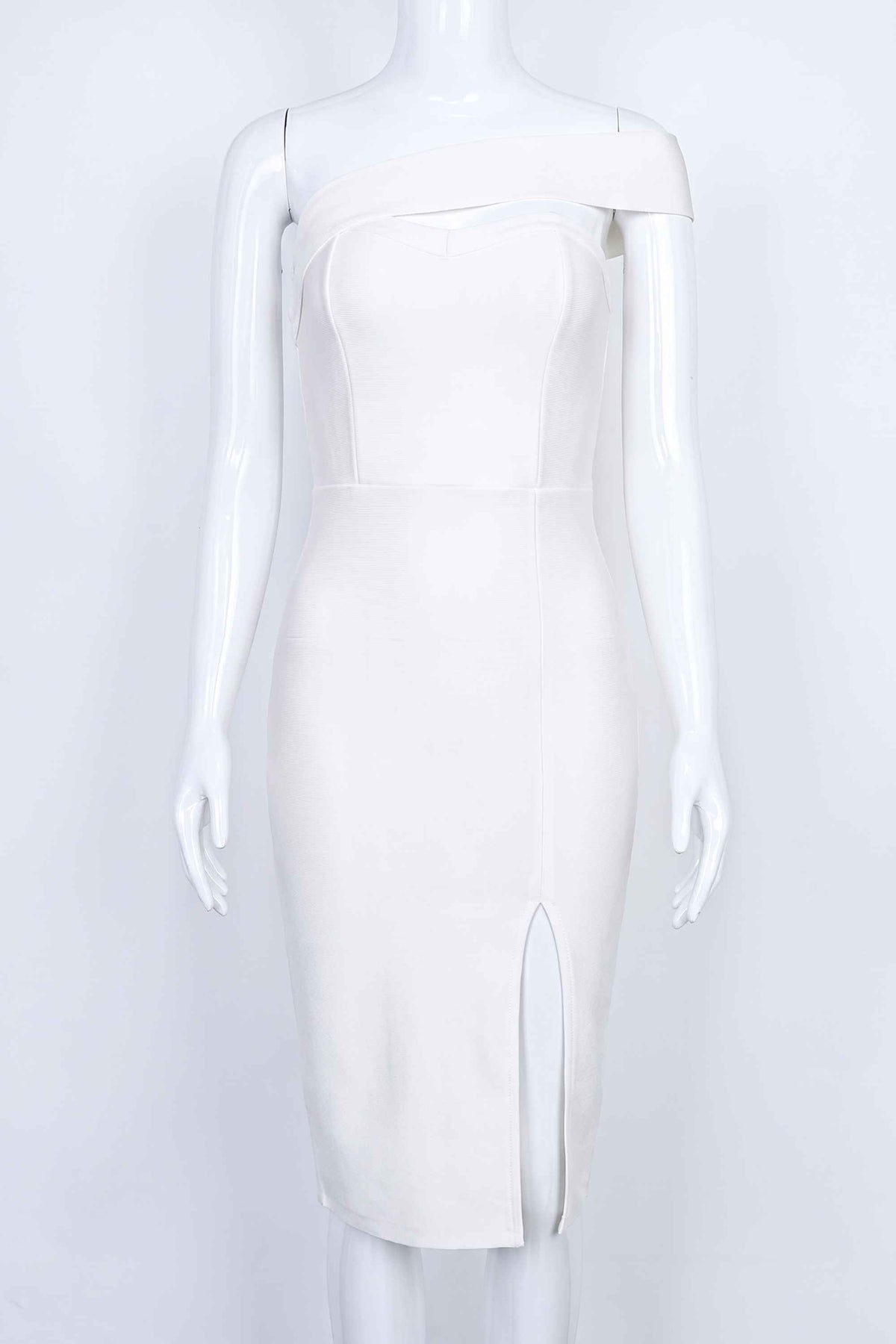 BODYCON COLLECTION Gianna Bandage Dress - Pearl White Womens Dresses and Apparel Online