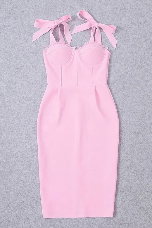 BODYCON COLLECTION Payton Bandage Dress - Dusty Pink Womens Dresses and Apparel Online
