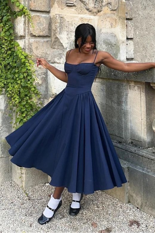blue dress myntra Satin cover up top @zara , Dress by @myntra