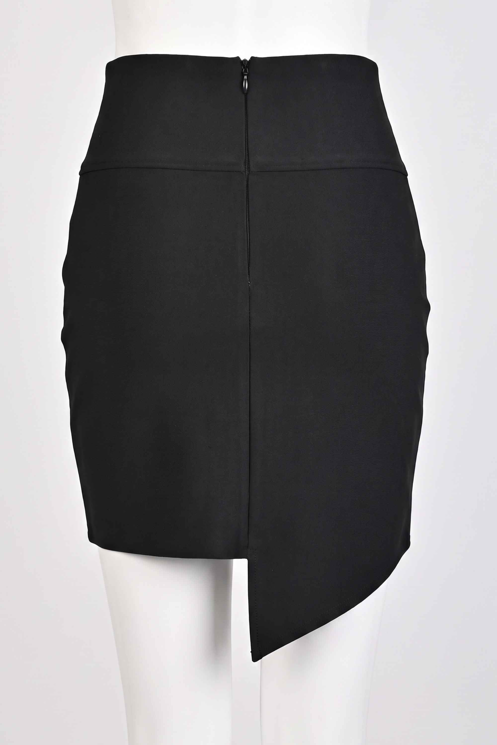 Woman wearing a figure flattering  Jessie Mini Pencil Skirt - Classic Black BODYCON COLLECTION Pty Ltd