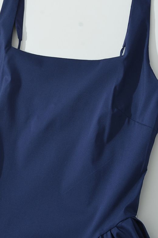 Woman wearing a figure flattering  Layne Bodycon Midi Dress - Navy Blue BODYCON COLLECTION Pty Ltd