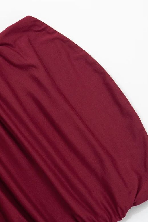 Woman wearing a figure flattering  North Wrap Maxi Dress - Red Wine BODYCON COLLECTION Pty Ltd