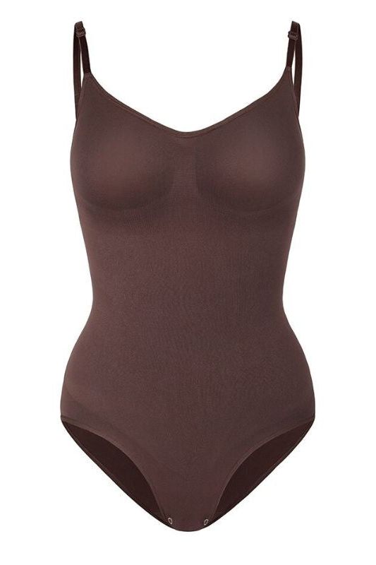 Woman wearing a figure flattering  Sculpting One Piece Bodysuit Shapewear - Panties Bodycon Collection